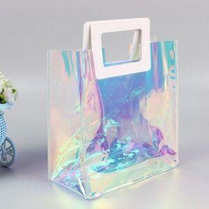 iredescent clear bag